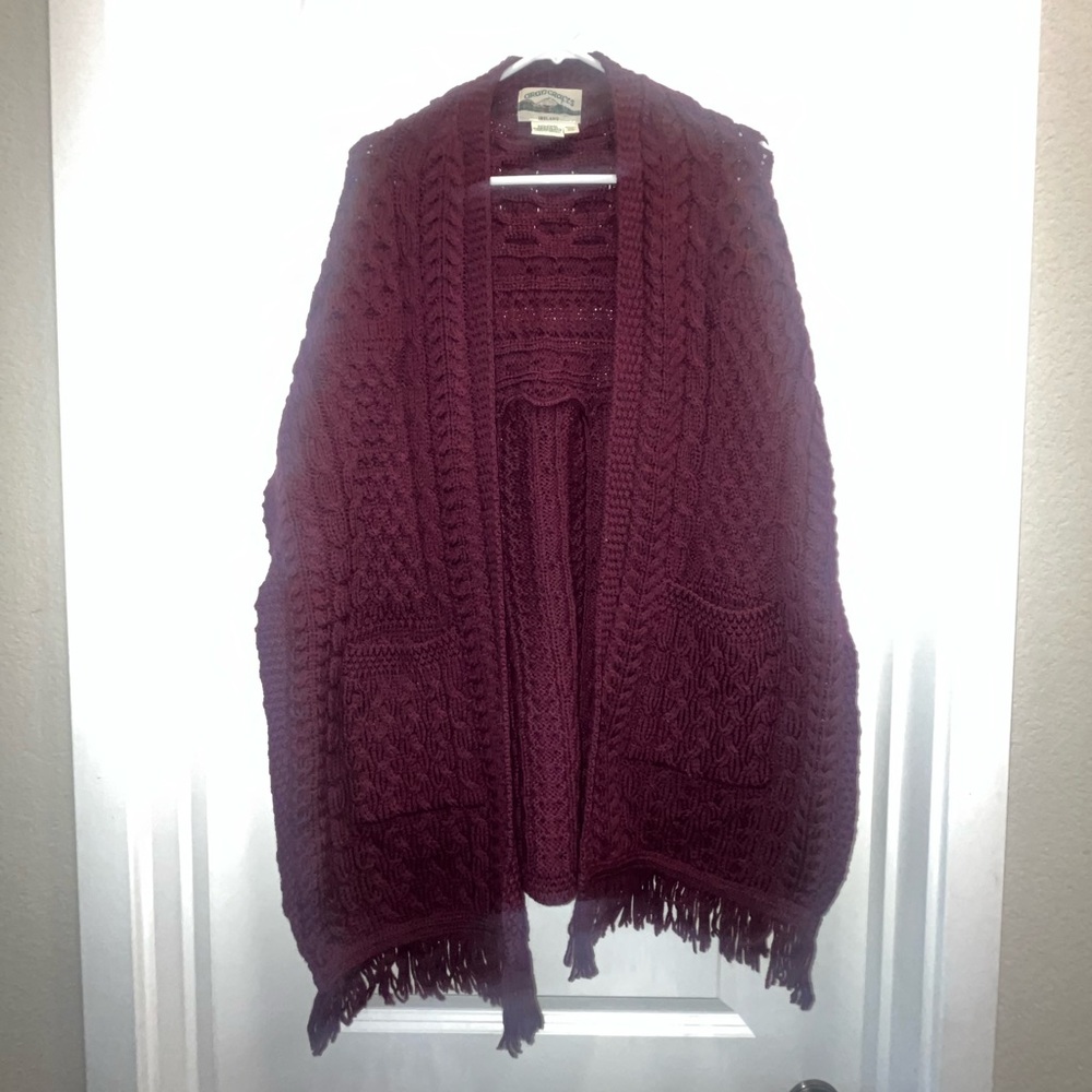 Aran Crafts Merino Wool Shawl Fringe Trim - Picture 2 of 5